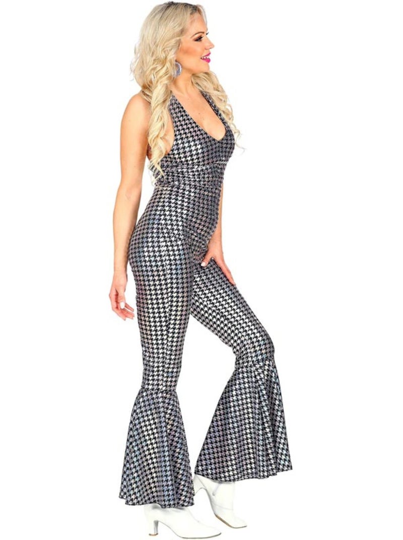 Disco-kostuum uit de jaren 70: geruite jumpsuit Multicolor - Kiabi