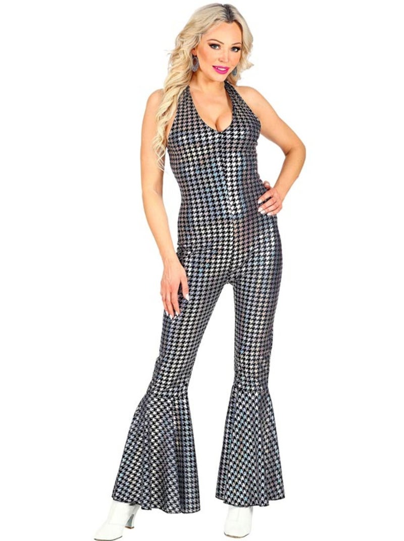Disco-kostuum uit de jaren 70: geruite jumpsuit Multicolor - Kiabi