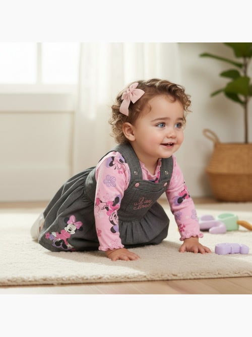 Disney - 2-delige baby meisje set jurk en lange mouwen T-shirt met personage - Kiabi