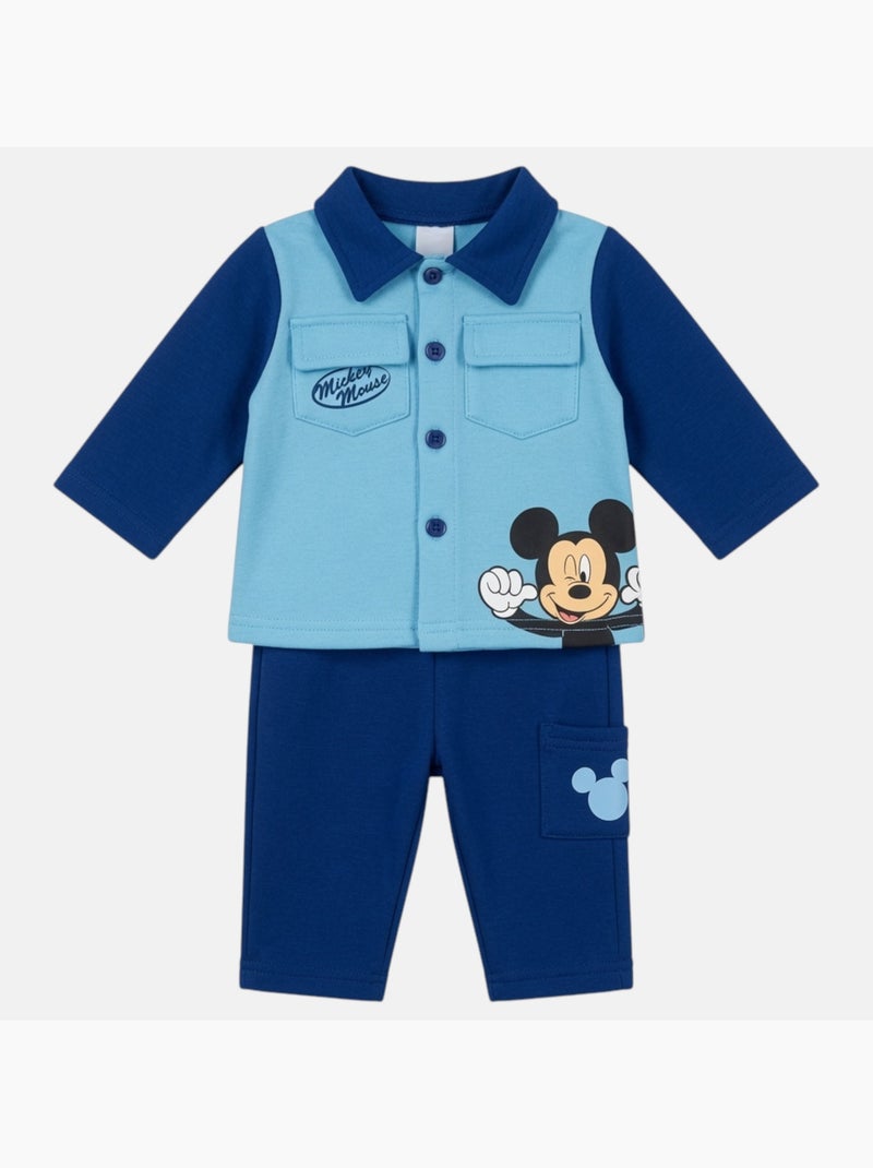 Disney - Baby jongensset Mickey Mouse Marineblauw - Kiabi