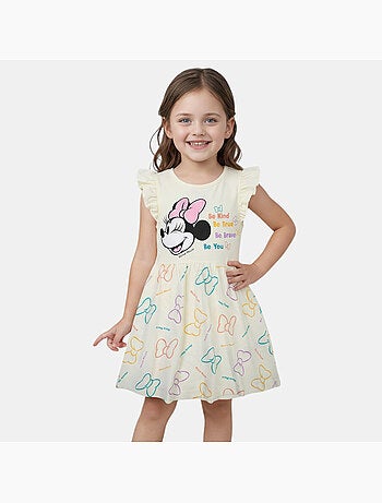 Disney - Baby meisje jurk ecru met ruches personage