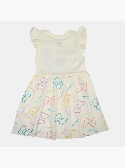 Disney - Baby meisje jurk ecru met ruches personage - Kiabi