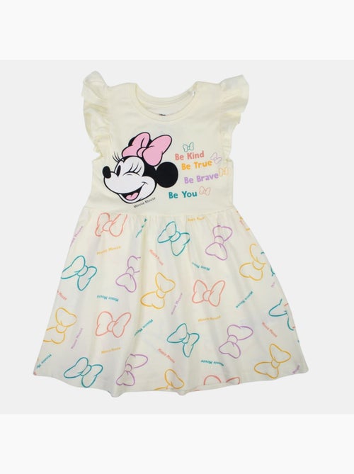 Disney - Baby meisje jurk ecru met ruches personage - Kiabi