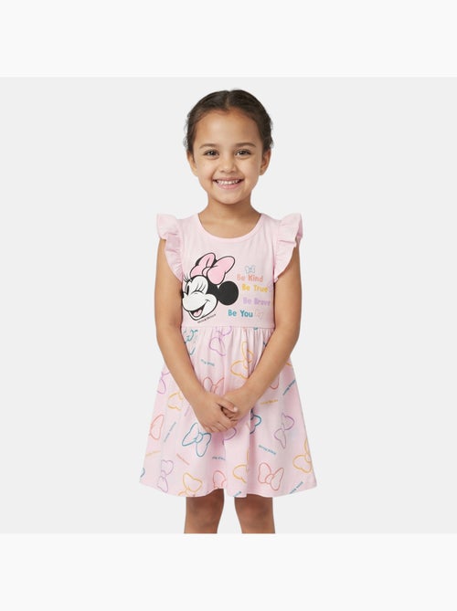 Disney - Baby meisje jurk roze met ruches personage - Kiabi Disney - Baby meisje jurk roze met ruches personage - Kiabi