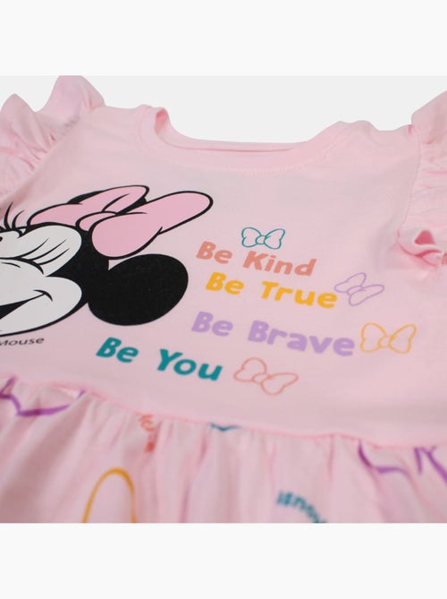 Disney - Baby meisje jurk roze met ruches personage - Kiabi Disney - Baby meisje jurk roze met ruches personage - Kiabi