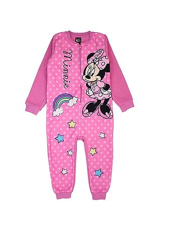 Disney - Baby meisje overall roze met rits en stippen personage