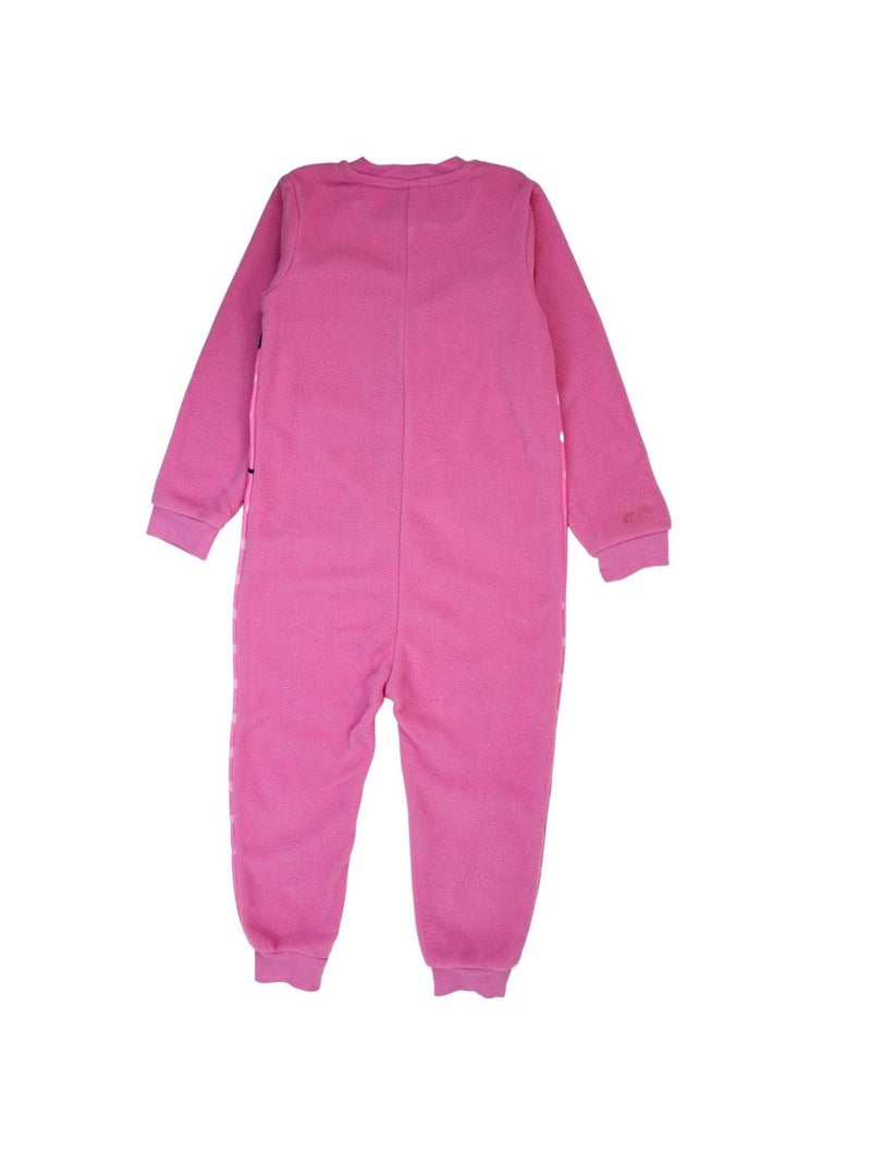 Disney - Baby meisje overall roze met rits en stippen personage Roze - Kiabi