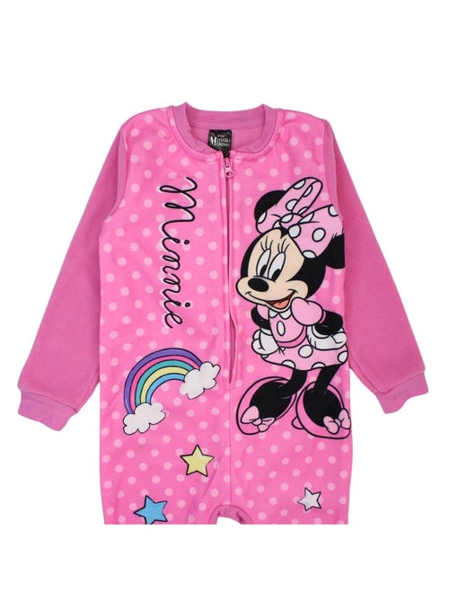 Disney - Baby meisje overall roze met rits en stippen personage - Kiabi