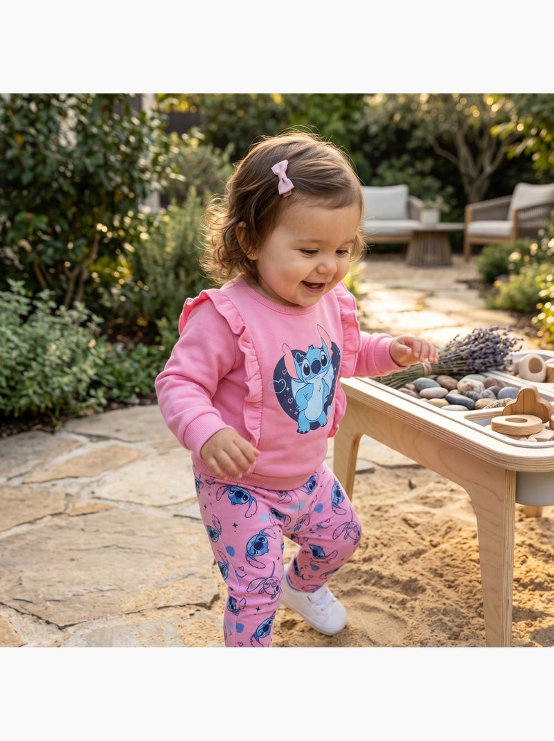 Disney - Baby meisjesset Stitch Roze - Kiabi