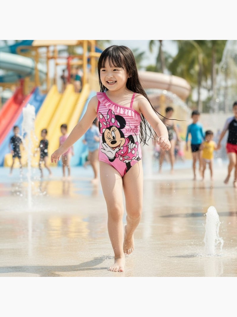 Disney - Badkleding kind bedrukt Fuchsia roze - Kiabi