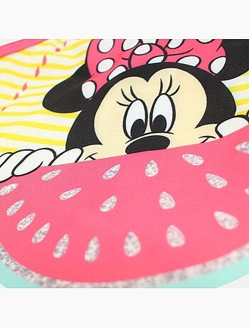 Disney - Badpak baby meisje geel gestreept met ruches personage