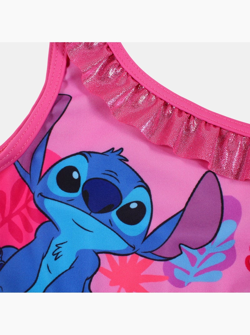 Disney - Badpak Lilo en Stitch meisje Fuchsia roze - Kiabi