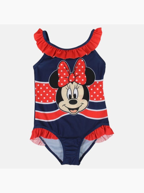 Disney - Badpak meisje donkerblauw met ruches personage - Kiabi Disney - Badpak meisje donkerblauw met ruches personage - Kiabi