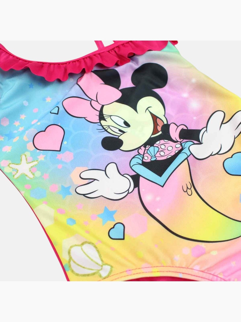 Disney - Badpak meisje eendelig bedrukt Fuchsia roze - Kiabi