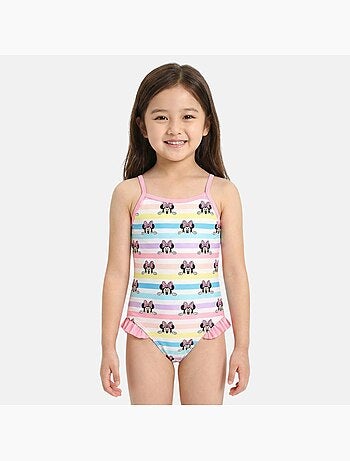 Disney - Badpak meisje gestreept multicolor personage