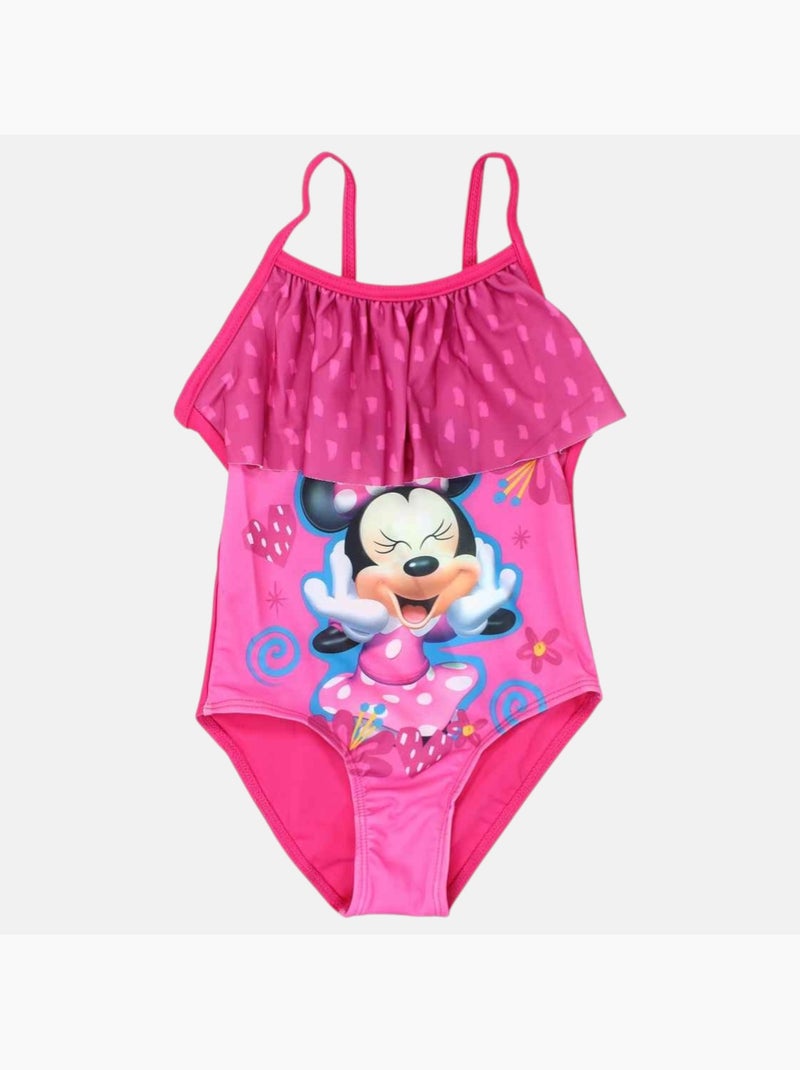 Disney - Badpak met ruches en print meisje Rood - Kiabi