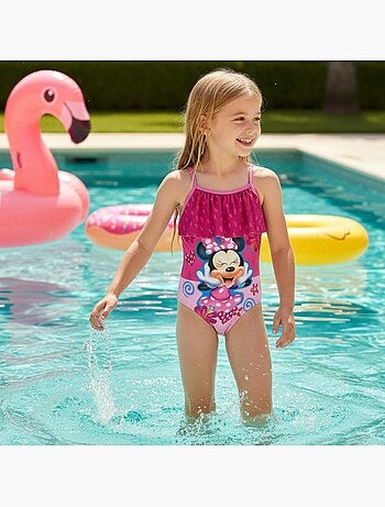 Disney - Badpak met ruches en print meisje