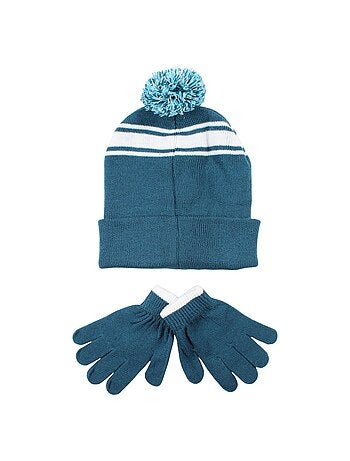 Disney - Bonnet avec pompom et gants avec personnages