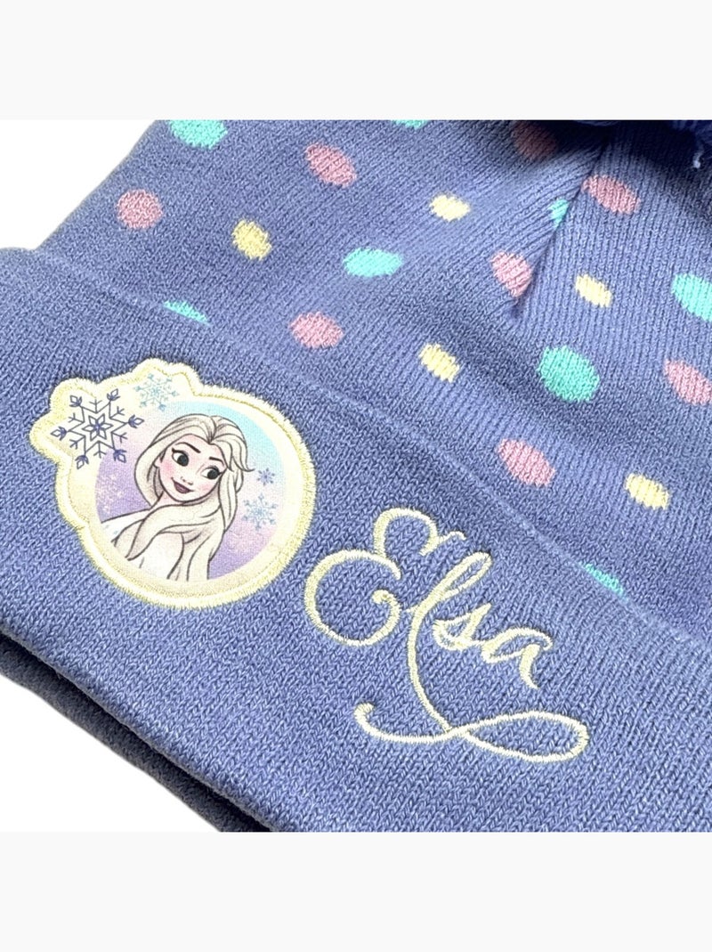 Disney - Bonnet avec pompom et motifs fille Mauve - Kiabi