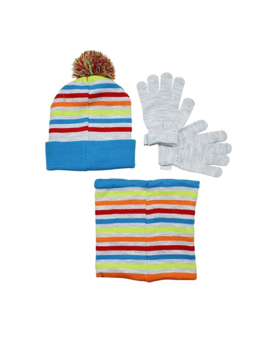 Disney - Bonnet avec pompom, gants et snood colorés - Kiabi
