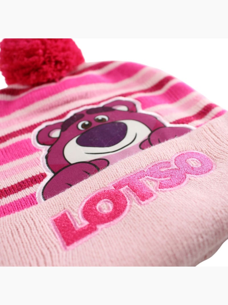Disney - Bonnet fille avec pompon ? motif Rose clair - Kiabi