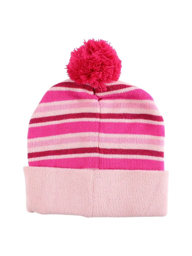 Disney - Bonnet fille avec pompon ? motif Rose clair - Kiabi