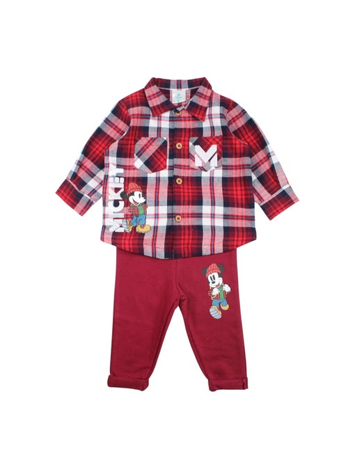 Disney - Chemise ? carreaux et pantalon - Kiabi