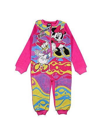 Disney - Combinaison bébé fille zippée multicolore motif personnage