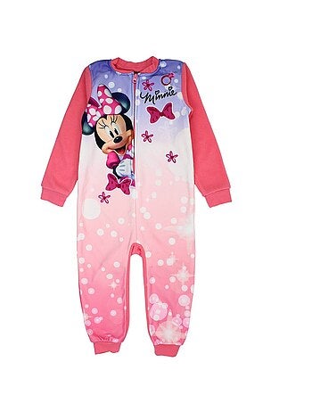 Disney - Combinaison bébé fille zippée rose et violet motif personnage