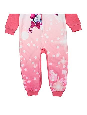 Disney - Combinaison bébé fille zippée rose et violet motif personnage
