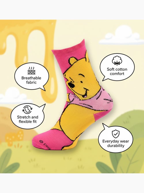 Disney - Dames sokken Winnie de Pooh Set van 4 Paar - Kiabi Disney - Dames sokken Winnie de Pooh Set van 4 Paar - Kiabi