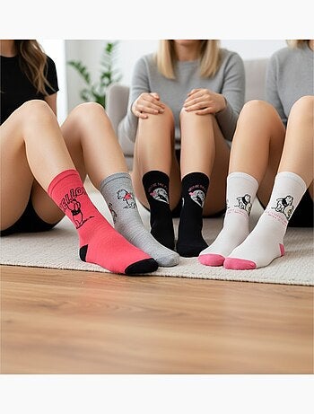 Disney - dames sokken winnie de pooh set van 4 paar