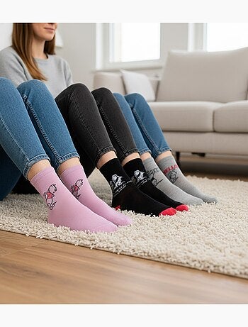 Disney - dames sokken winnie de pooh set van 4 paar