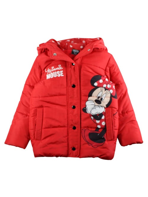 Disney - Doudoune enfant rose à capuche motif personnage - Kiabi Disney - Doudoune enfant rose à capuche motif personnage - Kiabi