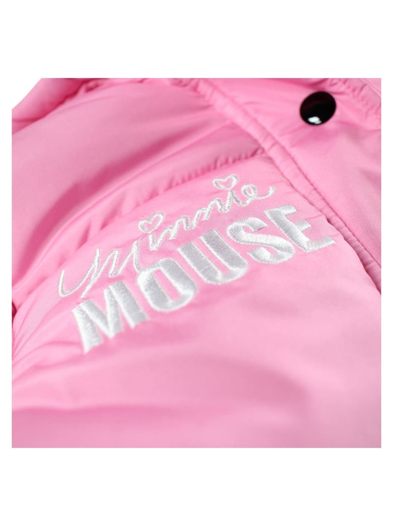 Disney - Doudoune enfant rouge ? capuche motif personnage Rose - Kiabi
