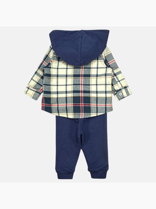 Disney - Ensemble b?b? gar?on chemise ? carreaux avec capuche et pantalon motif personnage - Kiabi Disney - Ensemble b?b? gar?on chemise ? carreaux avec capuche et pantalon motif personnage - Kiabi