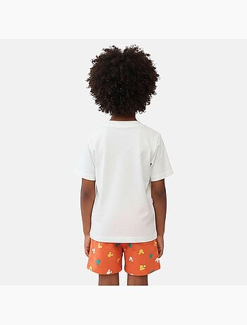 Disney - ensemble enfant blanc et short orange