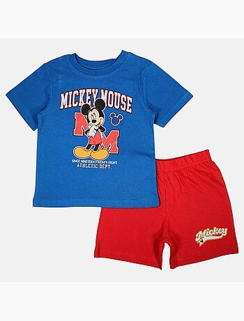 Disney - ensemble enfant t-shirt gris et short