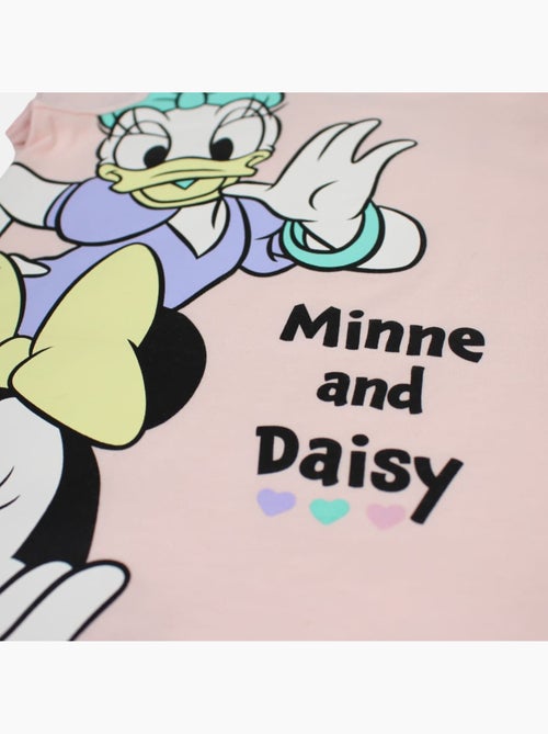 Disney - Ensemble enfant t-shirt rose et short motif personnage - Kiabi