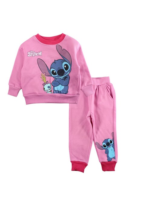 Disney - Ensemble jogging fille sweat et pantalon à motif - Kiabi