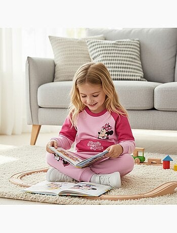 Disney - Ensemble jogging fille sweat et pantalon imprimé