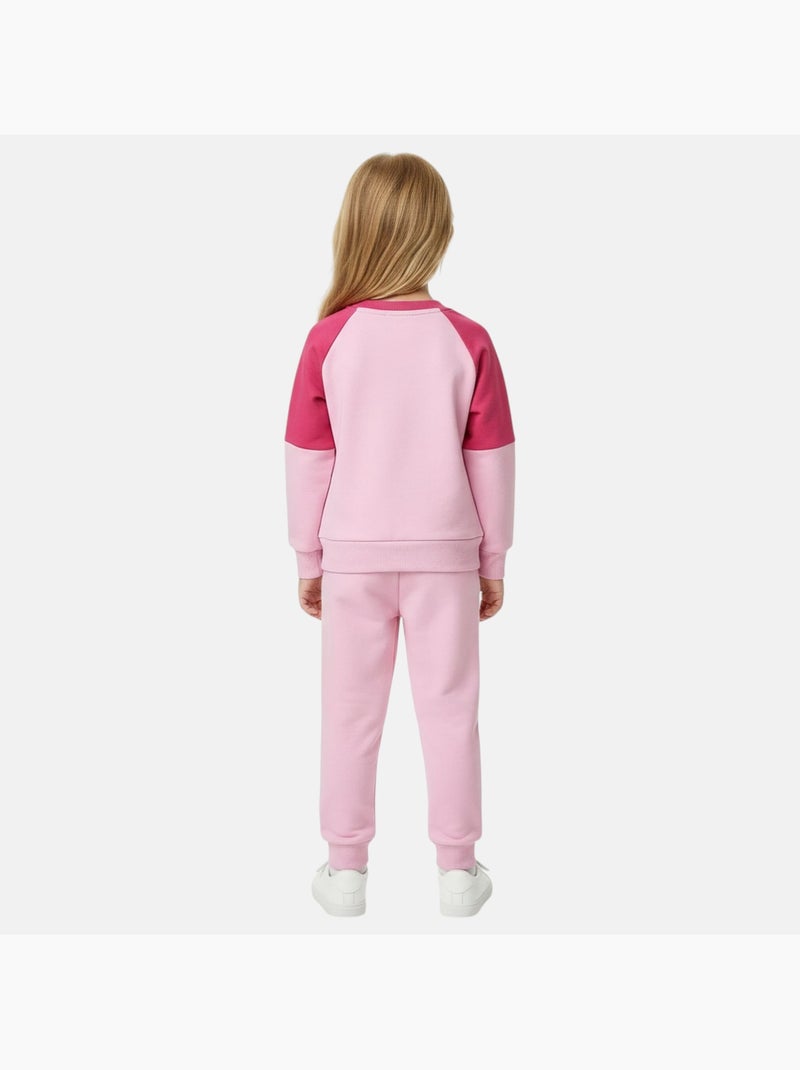 Disney - Ensemble jogging fille sweat et pantalon imprimé Rose - Kiabi