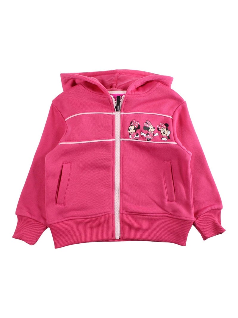 Disney - Ensemble jogging fille veste capuche et pantalon imprim? Rose fushia - Kiabi