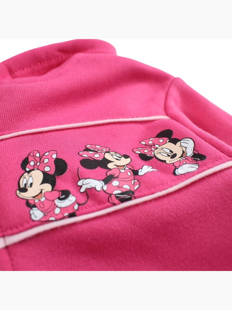 Disney - Ensemble jogging fille veste capuche et pantalon imprim? Rose fushia - Kiabi