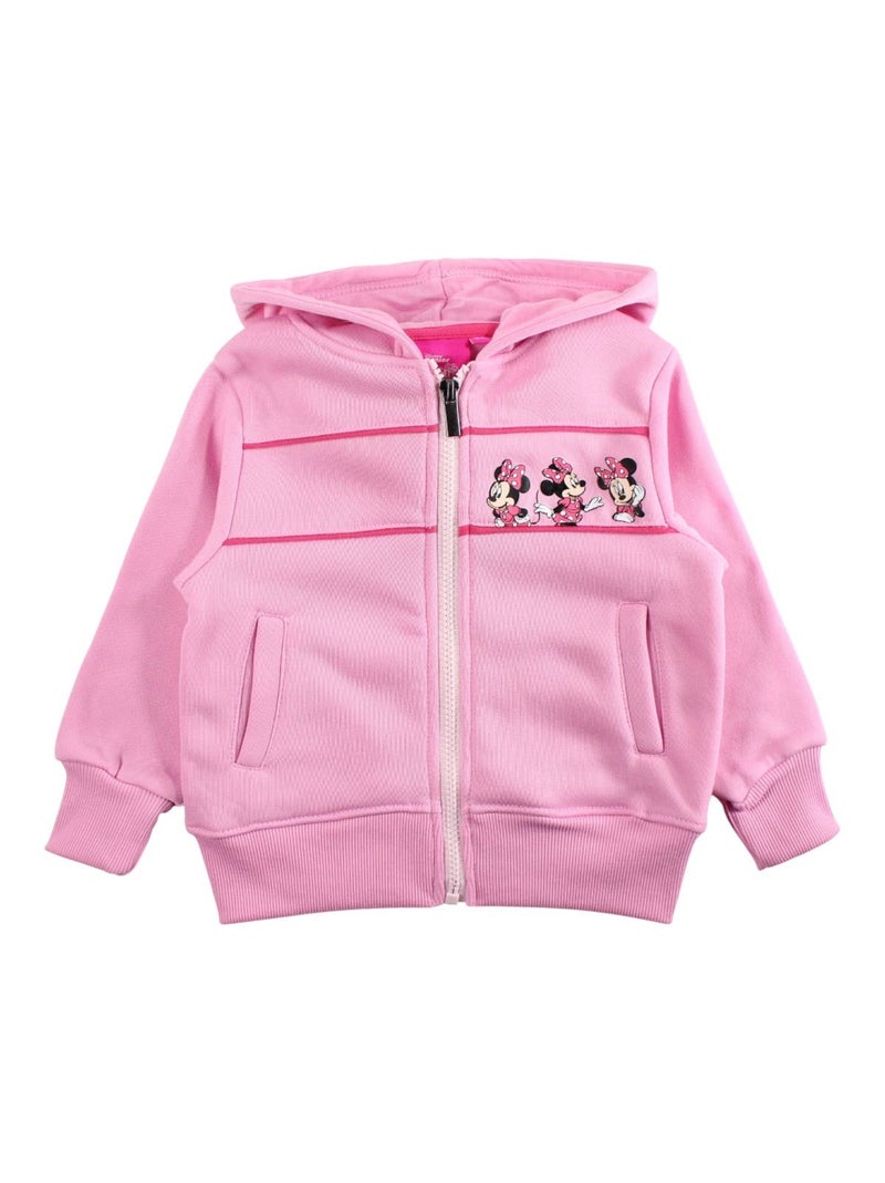 Disney - Ensemble jogging fille veste capuche et pantalon imprimé Rose - Kiabi