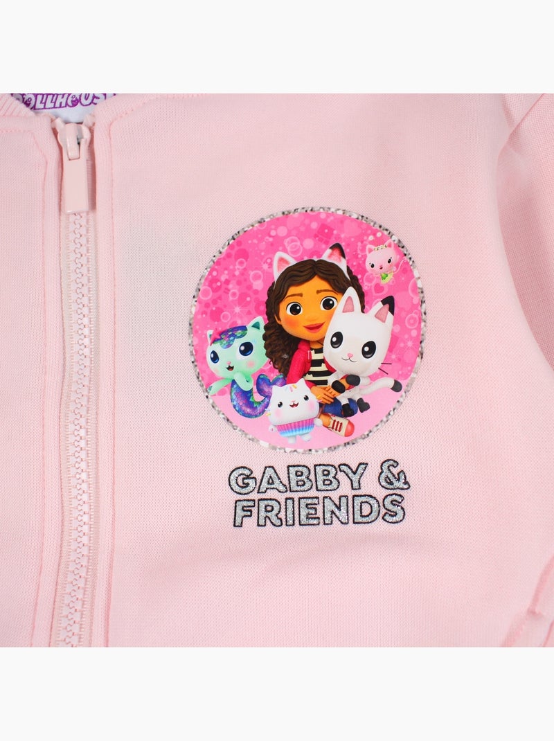 Disney - ensemble sweat et pantalon de jogging imprimés, finitions bord-côte Rose clair - Kiabi
