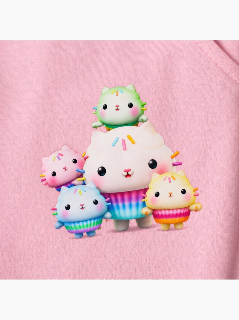 Disney - ensemble sweat et pantalon de jogging imprimés, finitions bord-côte Rose clair - Kiabi