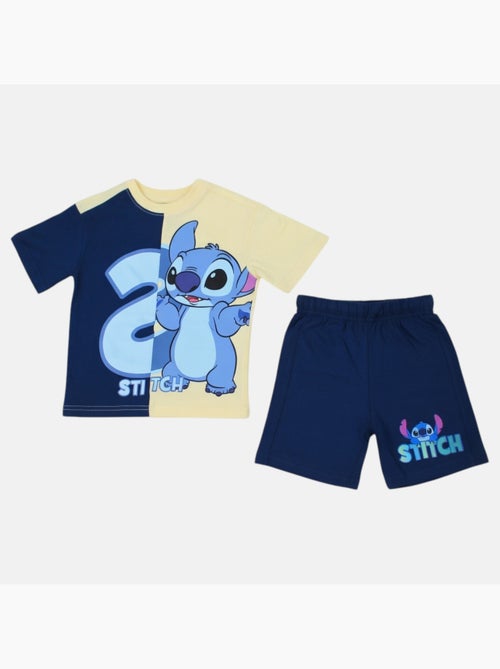 Disney - Ensemble T-shirt 2 couleurs et short assorti avec personnage - Kiabi