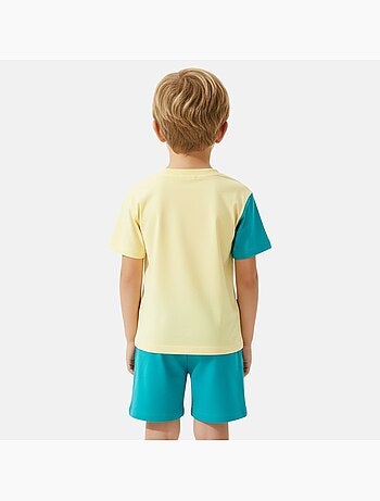 Disney - Ensemble T-shirt 2 couleurs et short assorti avec personnage