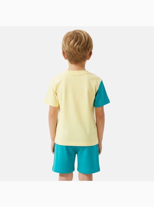 Disney - Ensemble T-shirt 2 couleurs et short assorti avec personnage - Kiabi